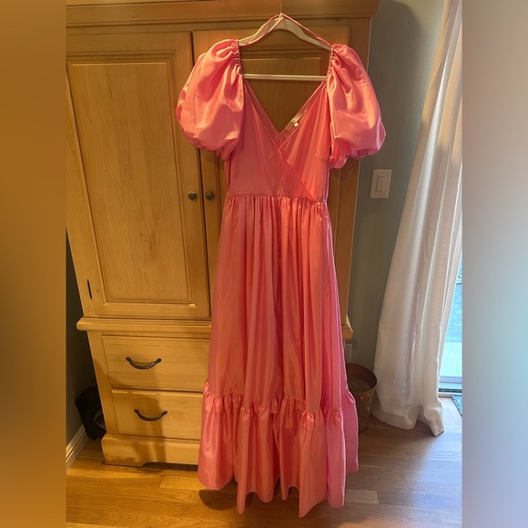 LoveShackFancy Ida Vibrant Pink Maxi Dress 6 - Picture 13 of 13